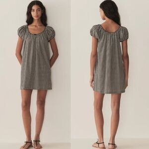 Doen Black and White Mini Dress